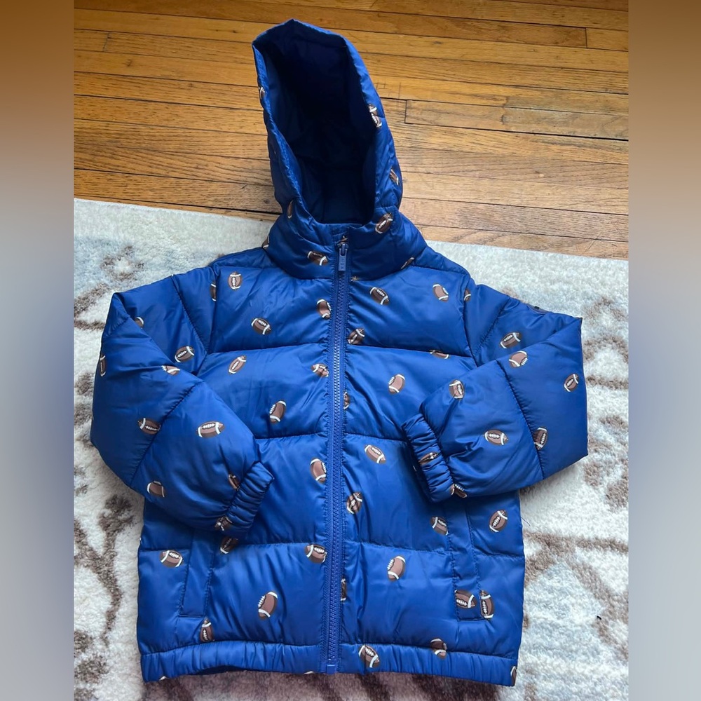 Kitson Boys Football Print Hooded Jacket